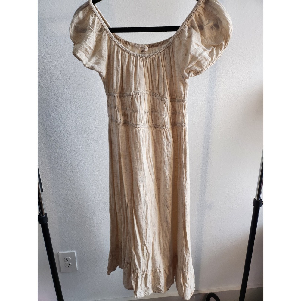 Elegant Cream Maxi Dress